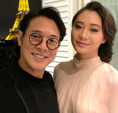 Jada Li with her father Jet Li.